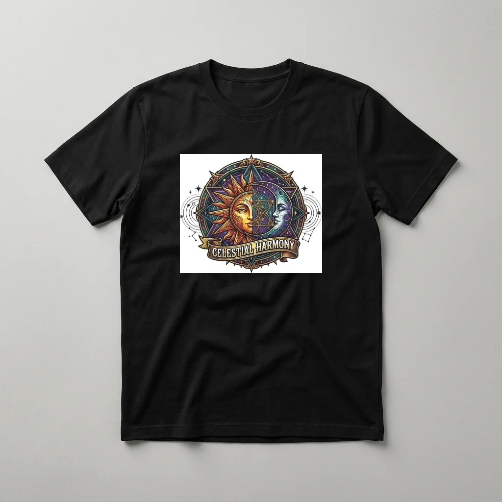 Starlight Fox Celestial Tail — Classic Streetwear T-Shirt (Jet Black)
