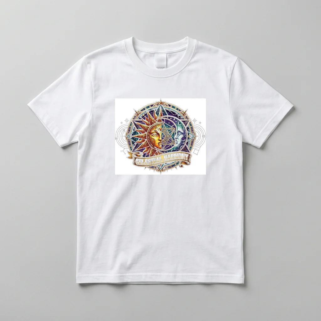 Starlight Fox Celestial Tail — Everyday Crewneck Tee (Pure White)