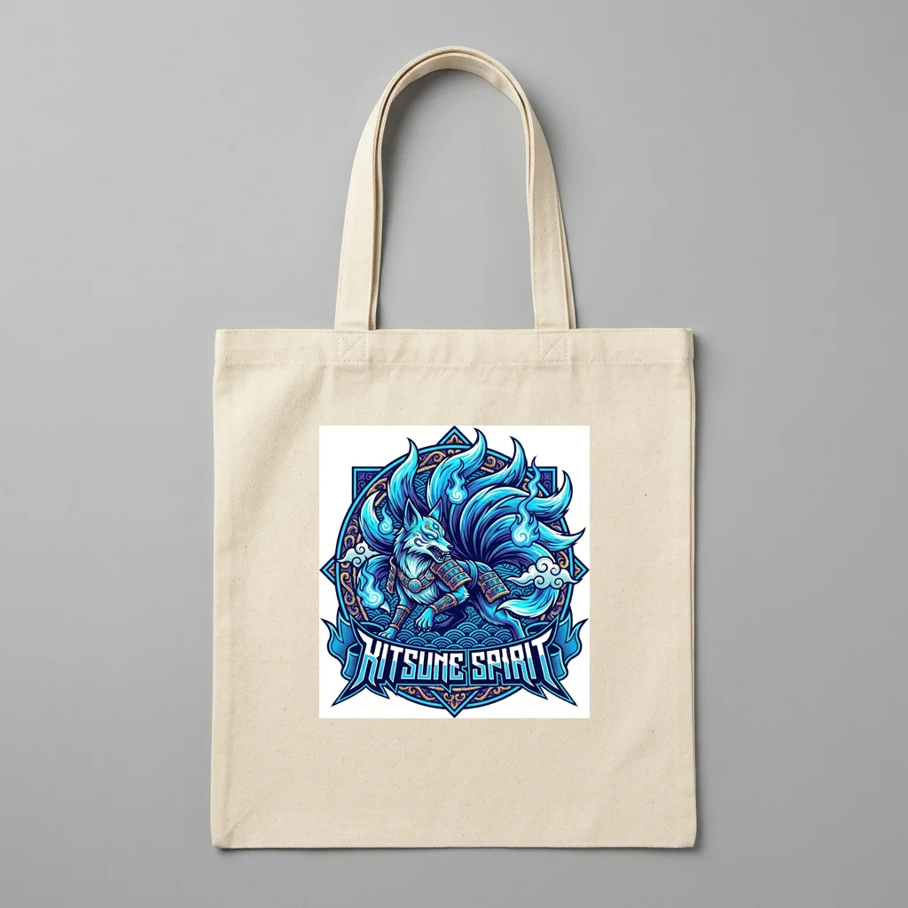 Mystic Runes Ancient Script — Organic Cotton Canvas Tote Bag (Natural)