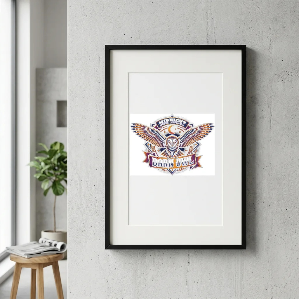 Celestial Tiger Star Claws — Gallery Framed Art Poster (Exhibition Frame)