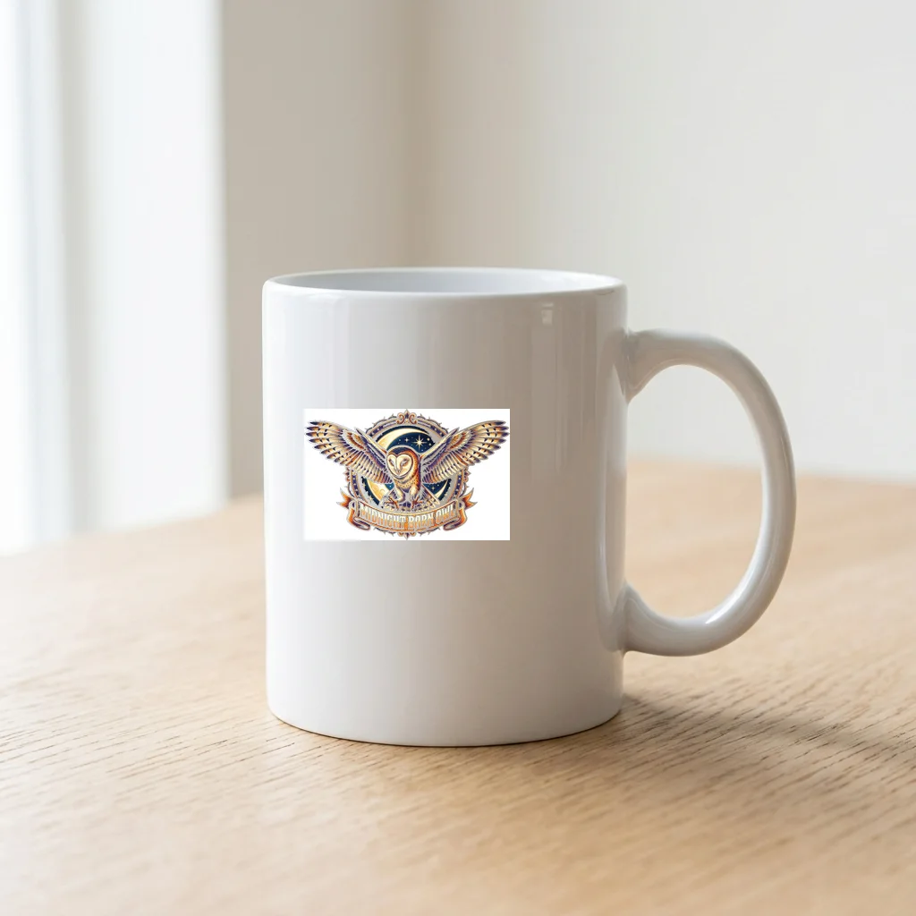Solar Flare Sacred Flame — Ceramic Coffee Mug 11oz (Glossy White)