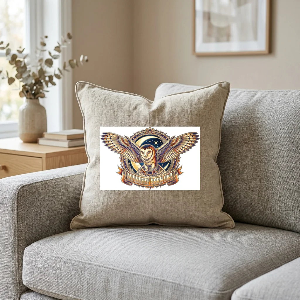 Solar Flare Sacred Flame — Square Linen Throw Pillow 18x18 (Natural Linen)