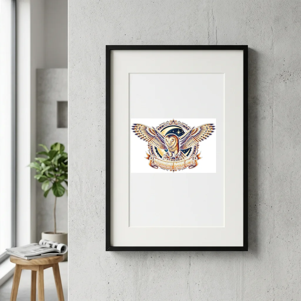 Solar Flare Sacred Flame — Gallery Framed Art Poster (Exhibition Frame)