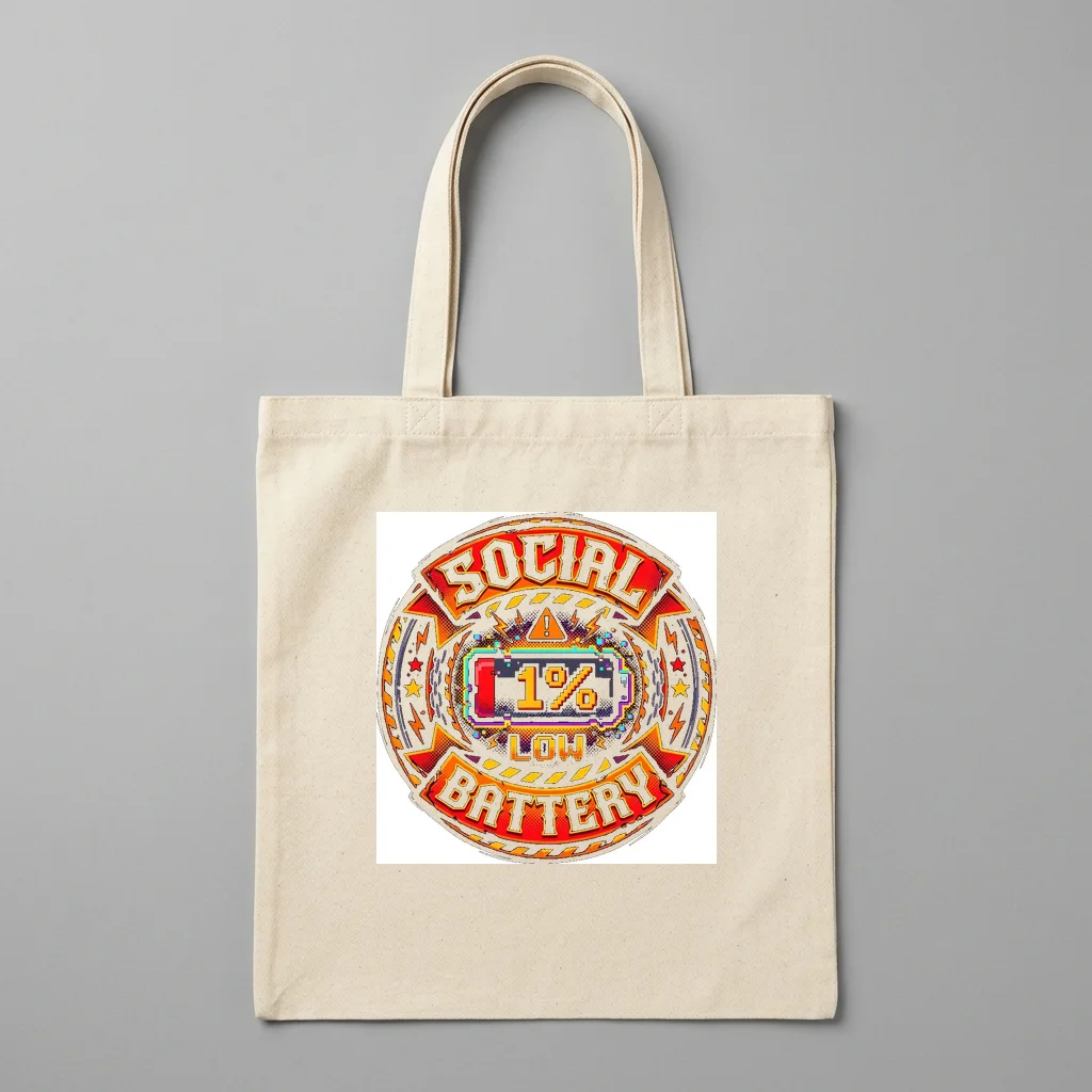 Mystic Compass North Star — Organic Cotton Canvas Tote Bag (Natural)