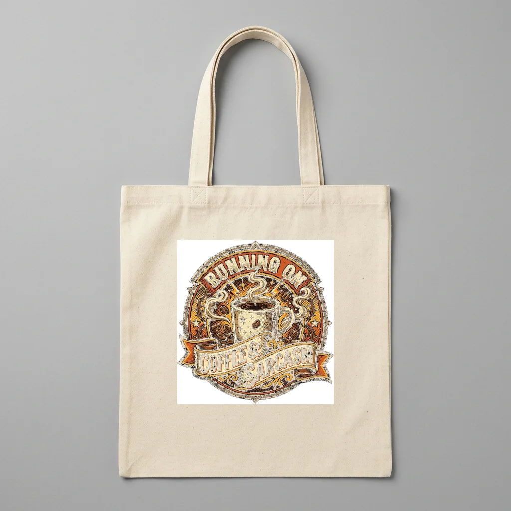 Astral Knight Star Blade — Organic Cotton Canvas Tote Bag (Natural)