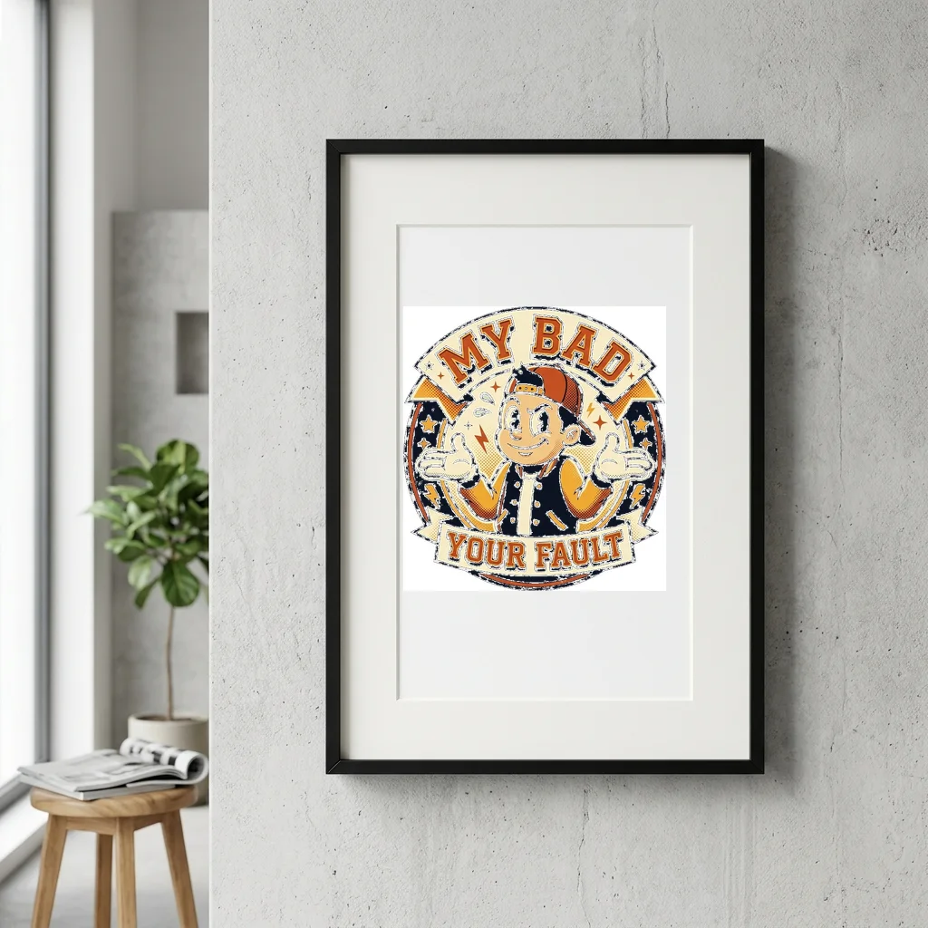 Starlight Panther Midnight Stalk — Gallery Framed Art Poster (Exhibition Frame)