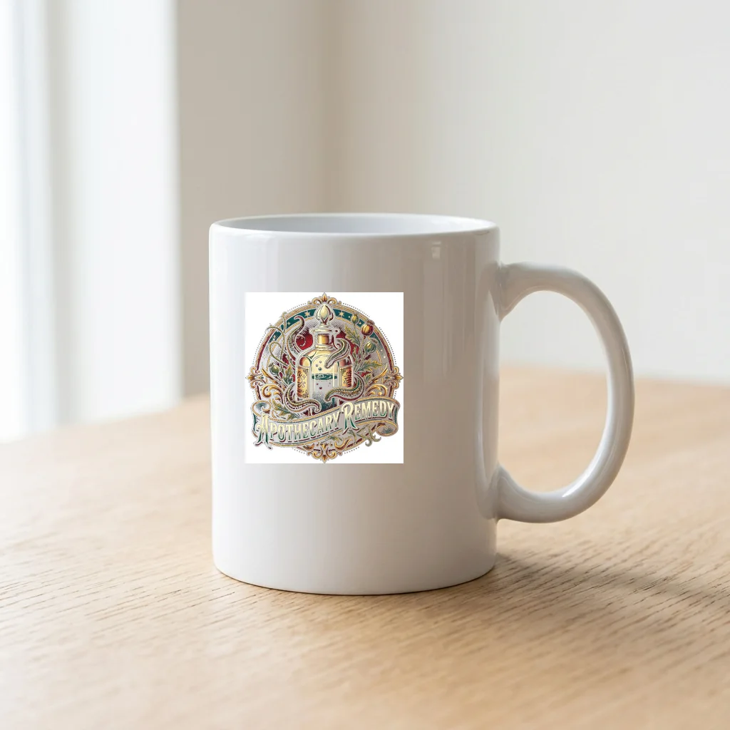 Celestial Dragon Star Emperor — Ceramic Coffee Mug 11oz (Glossy White)