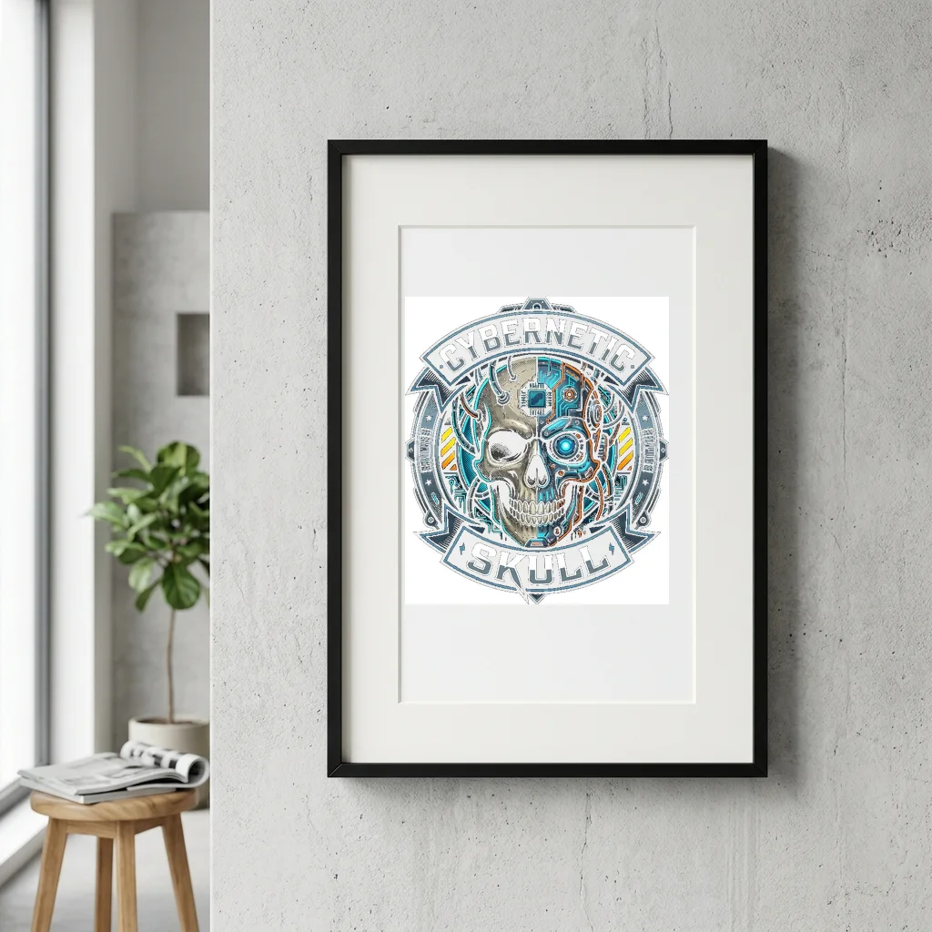 Overgrown Concrete Ruins — Gallery Framed Art Poster (Exhibition Frame)