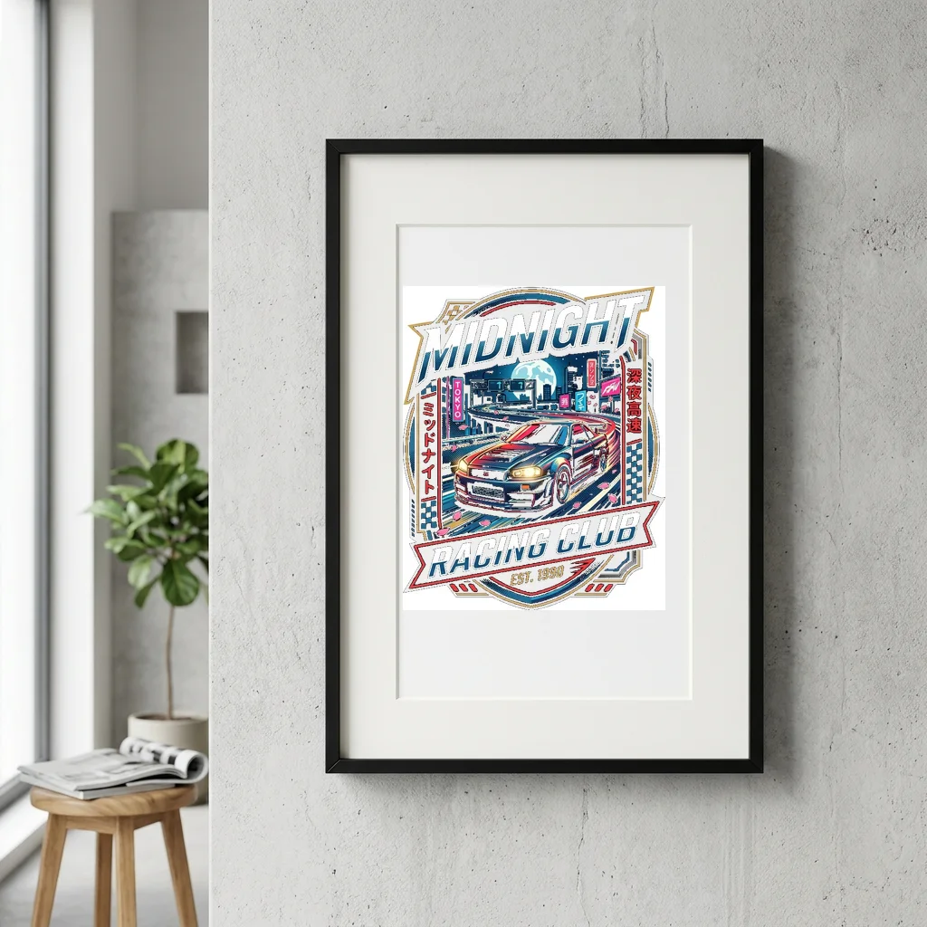 Subway District Zero Resistance — Gallery Framed Art Poster (Exhibition Frame)