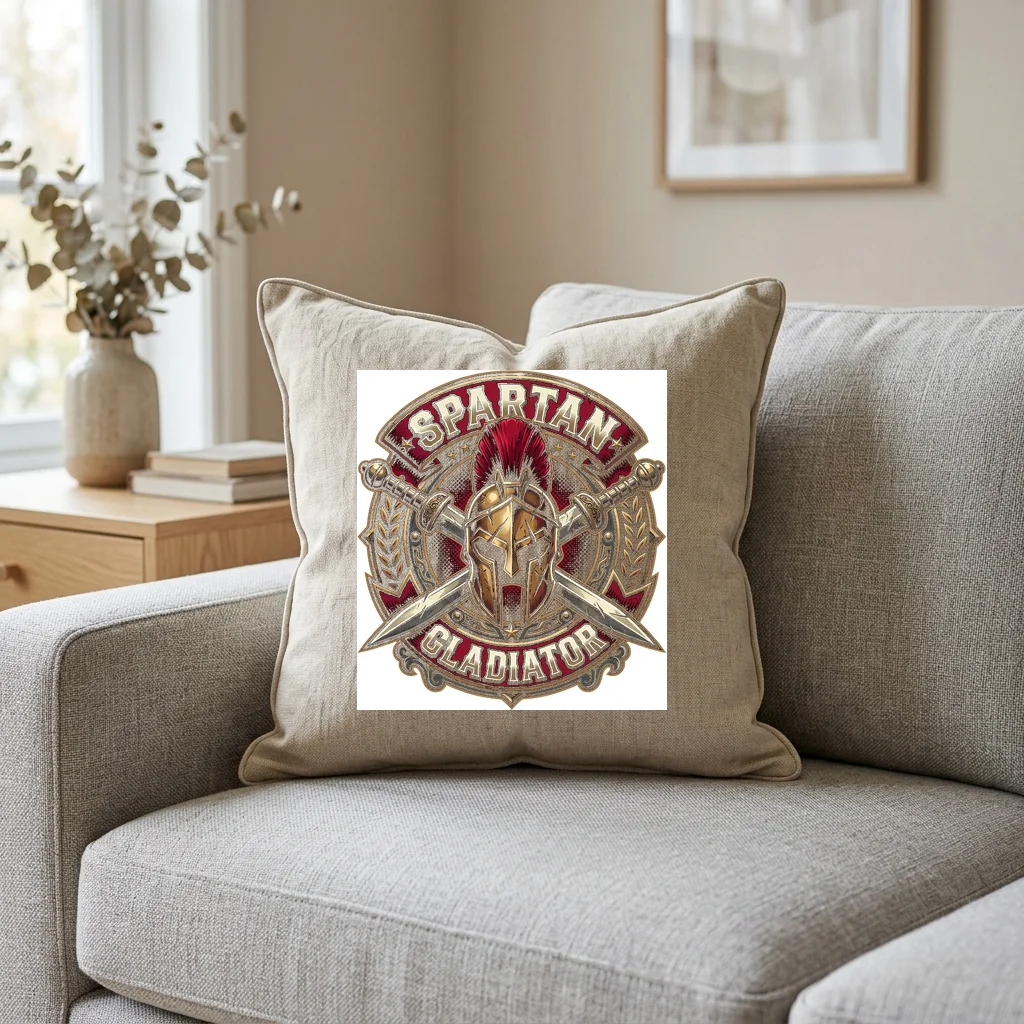 Raw Denim Streetwear Archive — Square Linen Throw Pillow 18x18 (Natural Linen)