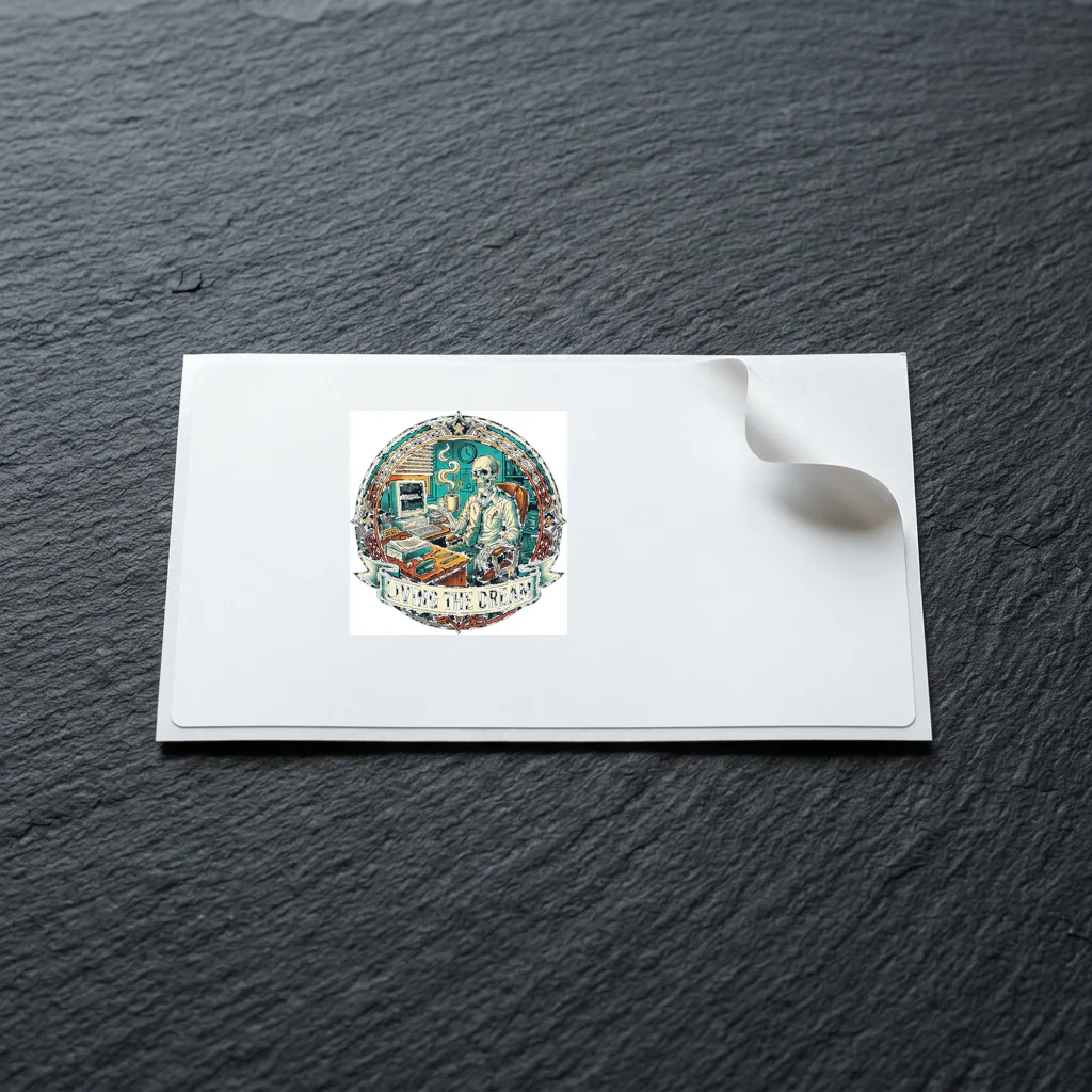 Torn Poster City Collage — Die-Cut Matte Vinyl Sticker (4-Inch)