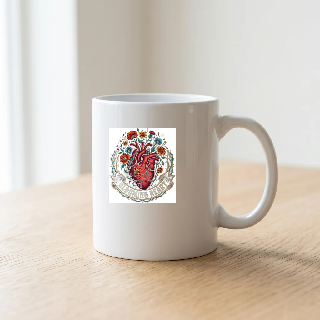 Streetwear Heavyweight Boxy Cut — Ceramic Coffee Mug 11oz (Glossy White)