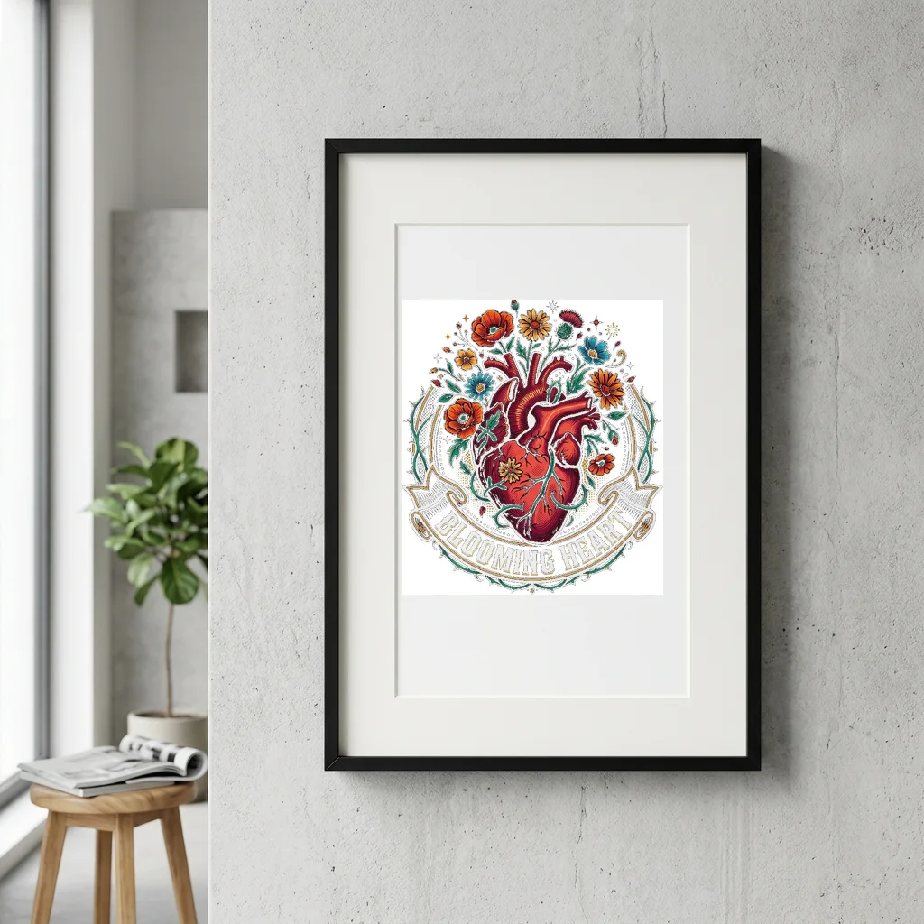 Streetwear Heavyweight Boxy Cut — Gallery Framed Art Poster (Exhibition Frame)