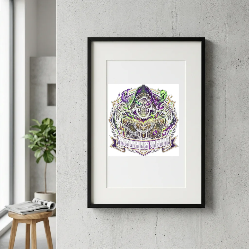 Industrial Texture Distressed Print — Gallery Framed Art Poster (Exhibition Frame)