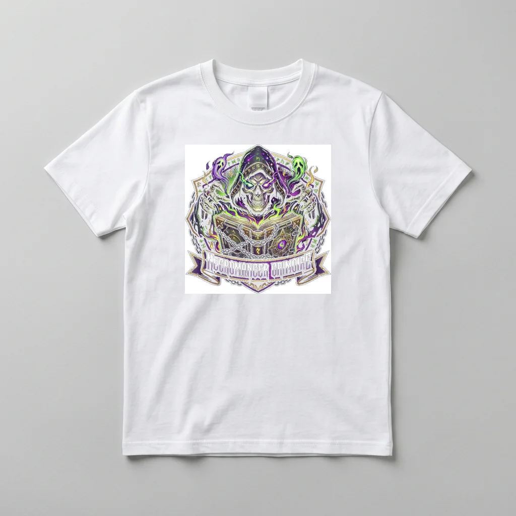 Industrial Texture Distressed Print — Everyday Crewneck Tee (Pure White)