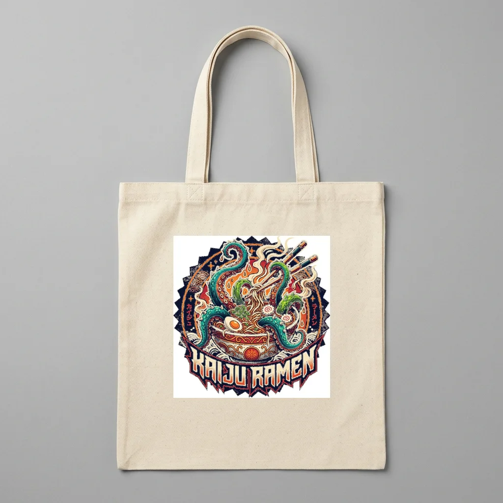 Streetwear Heritage Vintage Crest — Organic Cotton Canvas Tote Bag (Natural)