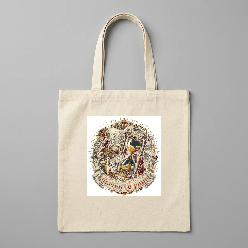 Streetwear Typography Bold Impact — Organic Cotton Canvas Tote Bag (Natural)