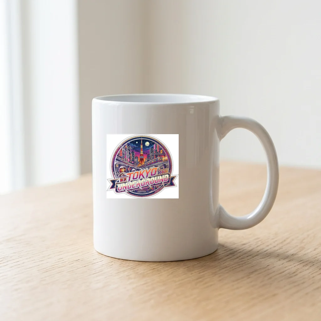 Urban Solitude Midnight City — Ceramic Coffee Mug 11oz (Glossy White)