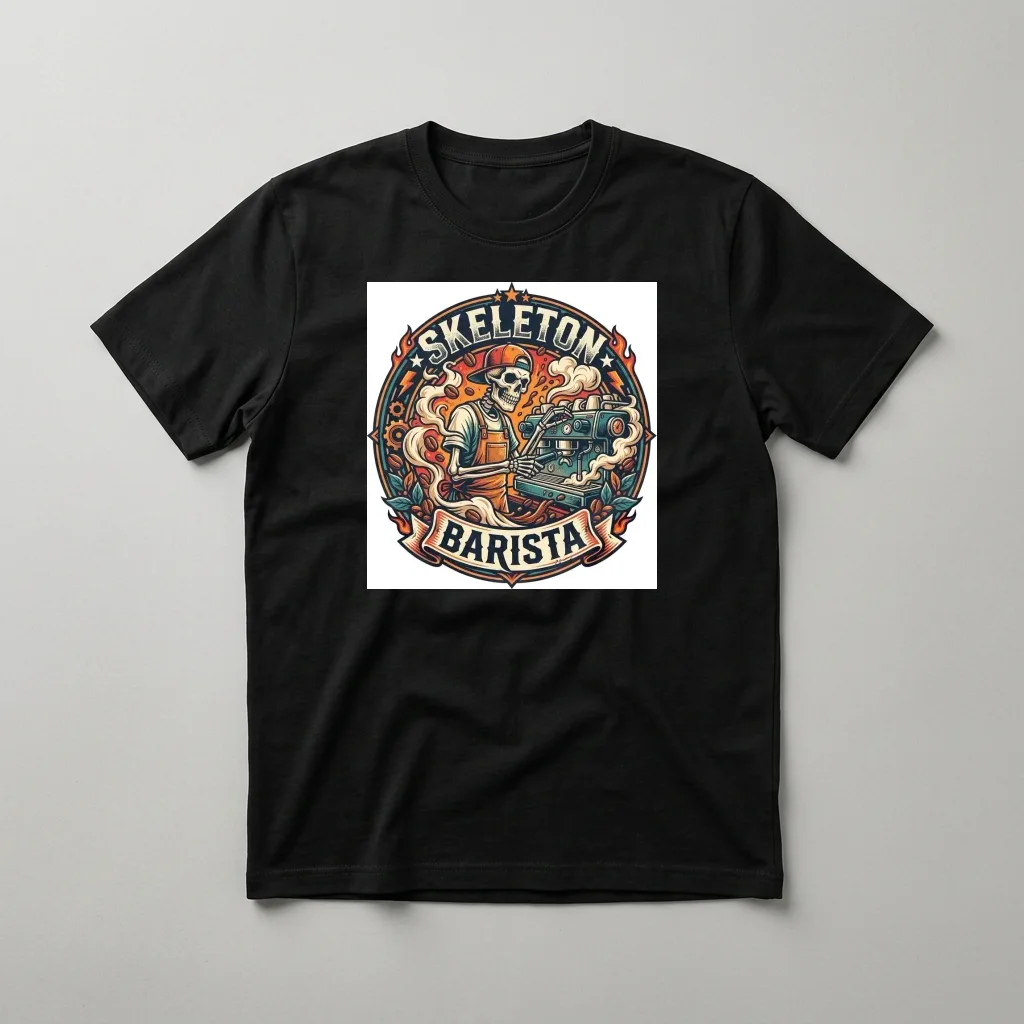 Streetwear Graphic Monogram — Classic Streetwear T-Shirt (Jet Black)