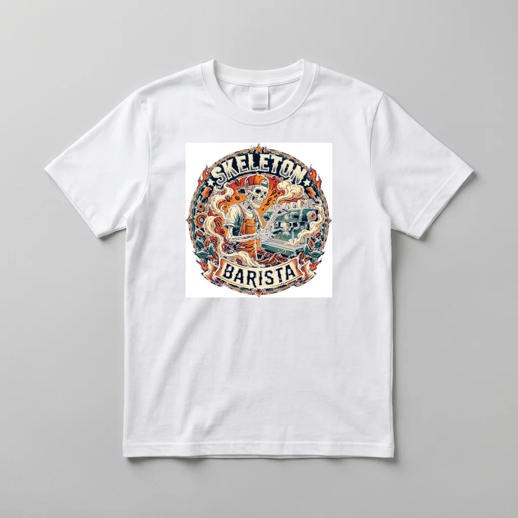 Streetwear Graphic Monogram — Everyday Crewneck Tee (Pure White)