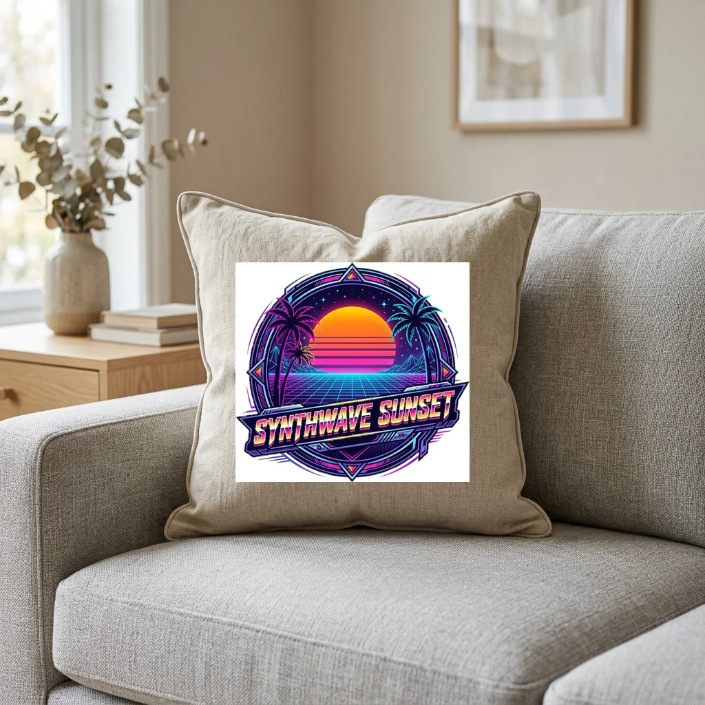 Nocturnal Shadow Panther Strike — Square Linen Throw Pillow 18x18 (Natural Linen)