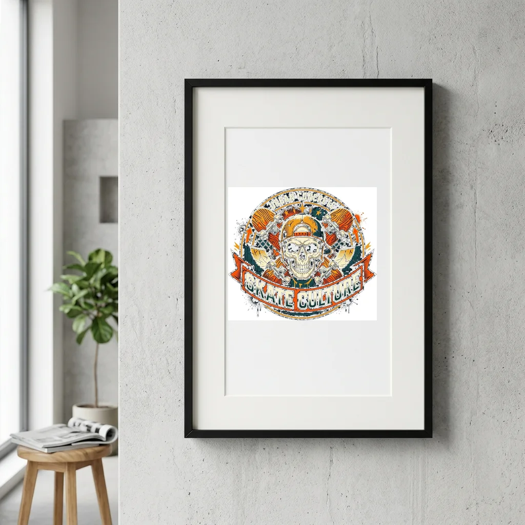 Iron Samurai Armored Tiger — Gallery Framed Art Poster (Exhibition Frame)