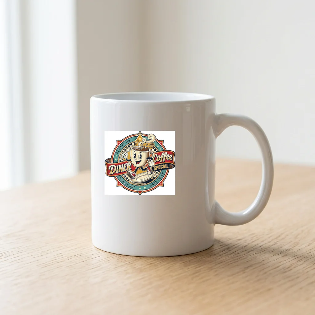 Gilded Golden Dragon Dynasty — Ceramic Coffee Mug 11oz (Glossy White)