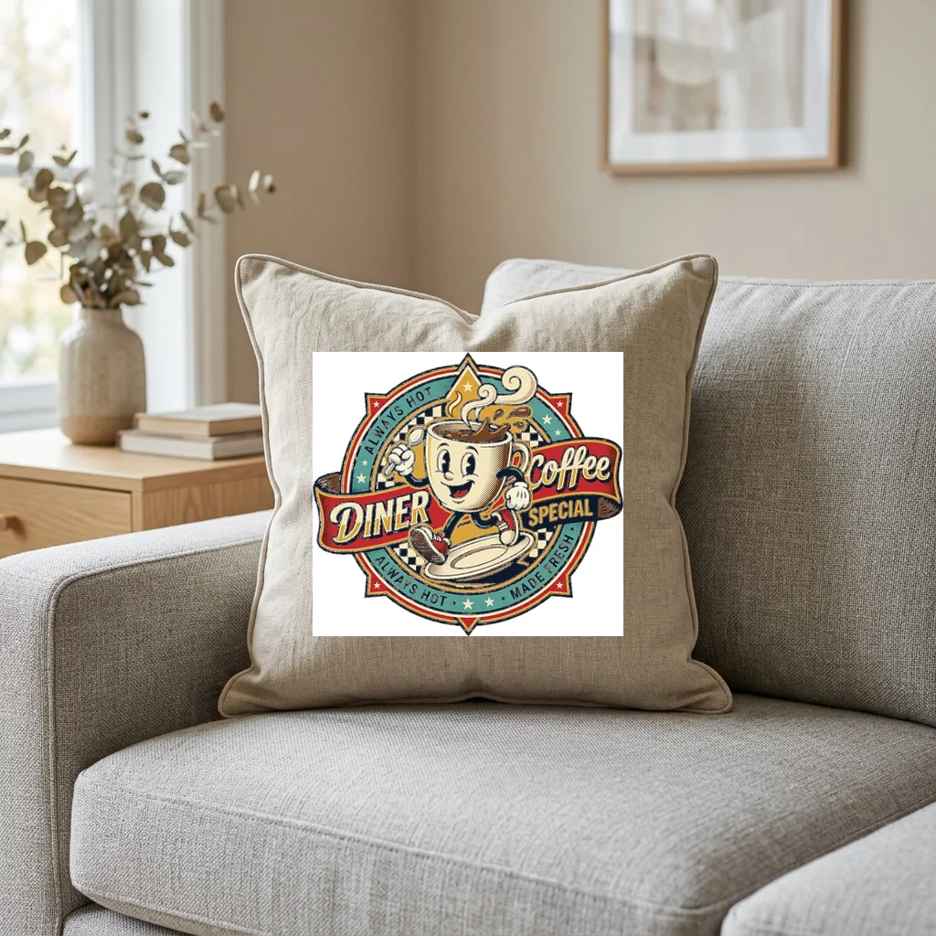 Gilded Golden Dragon Dynasty — Square Linen Throw Pillow 18x18 (Natural Linen)