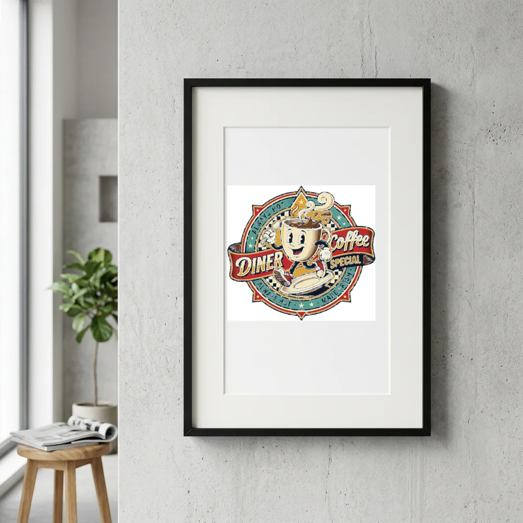 Gilded Golden Dragon Dynasty — Gallery Framed Art Poster (Exhibition Frame)