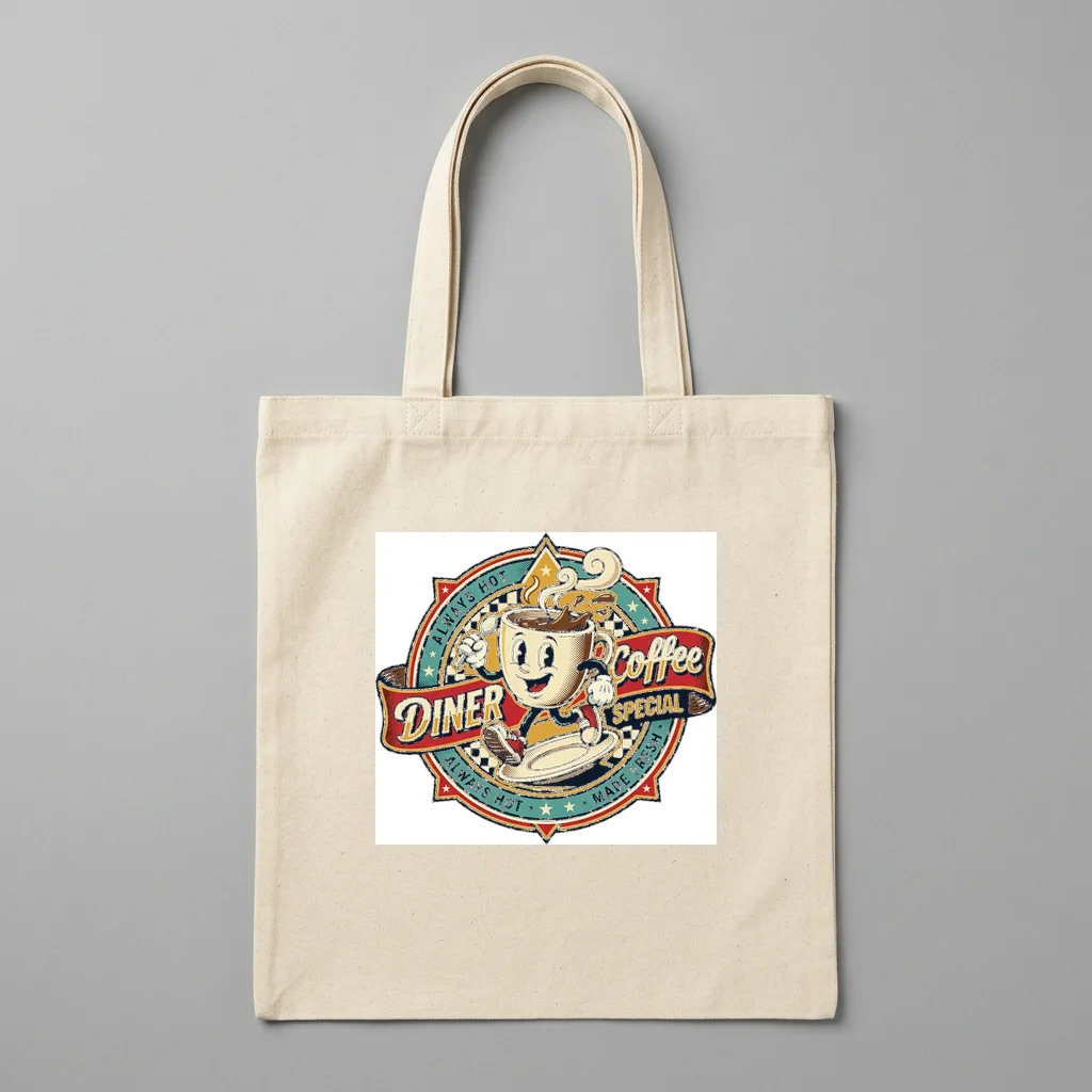 Gilded Golden Dragon Dynasty — Organic Cotton Canvas Tote Bag (Natural)