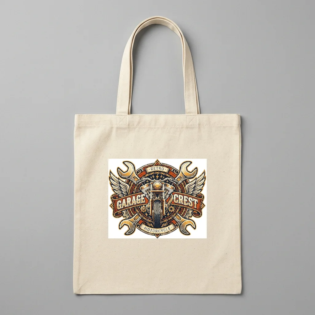 Gargoyle Guardian Stone Wing — Organic Cotton Canvas Tote Bag (Natural)