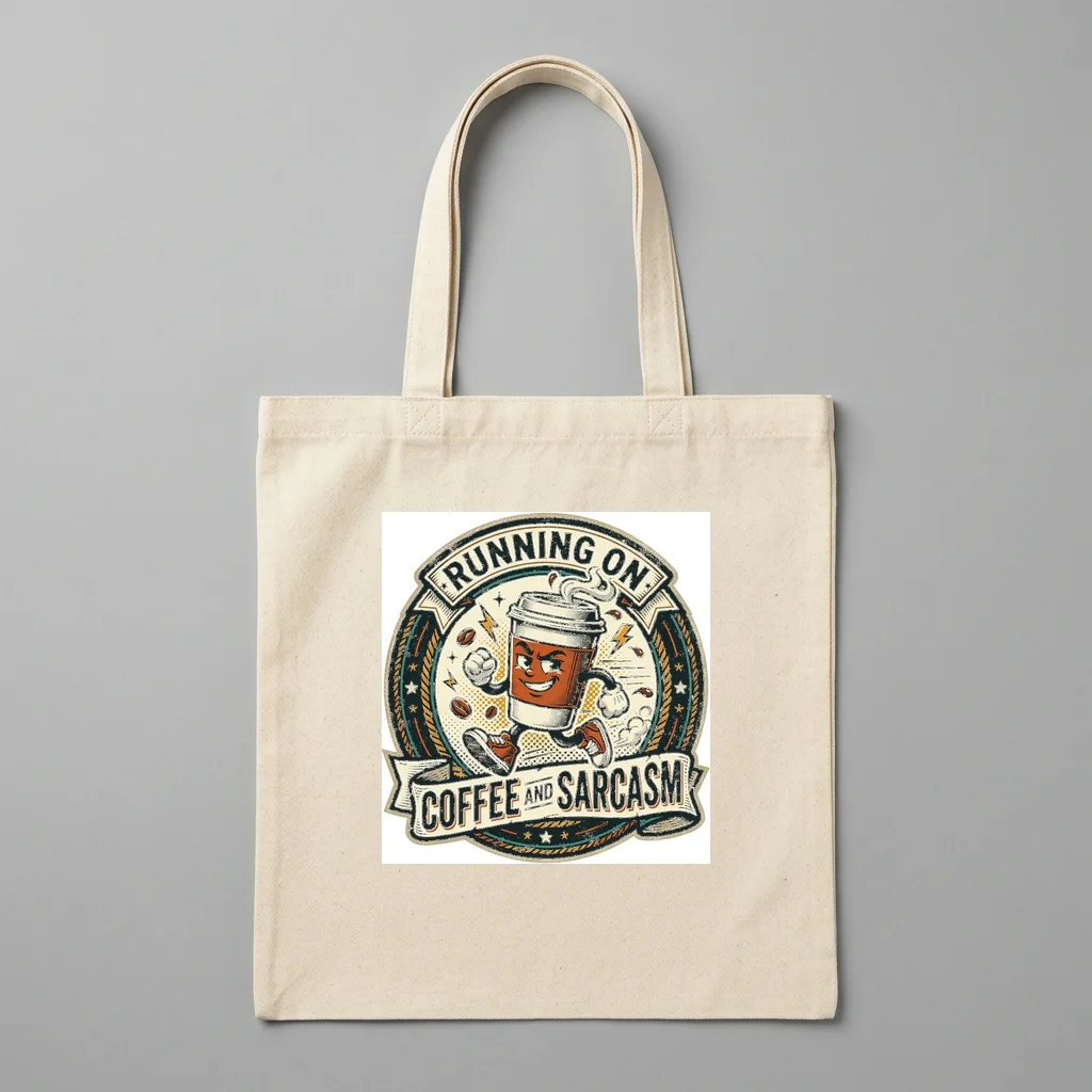 Phantom Tiger Neon Jungle — Organic Cotton Canvas Tote Bag (Natural)