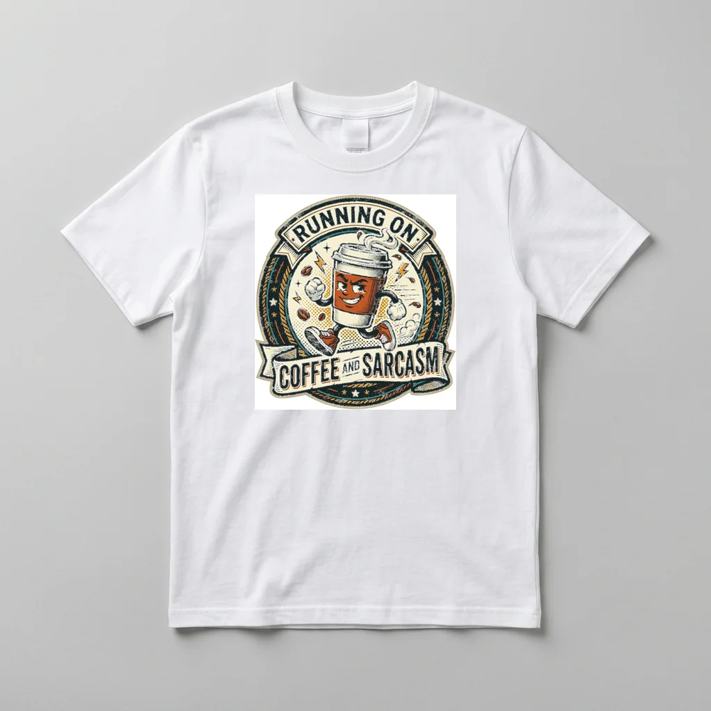 Phantom Tiger Neon Jungle — Everyday Crewneck Tee (Pure White)