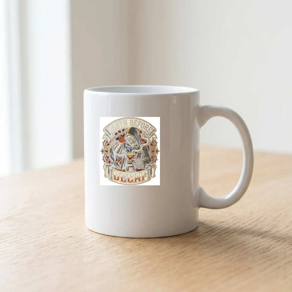 Iron Dragon Steel Scales — Ceramic Coffee Mug 11oz (Glossy White)