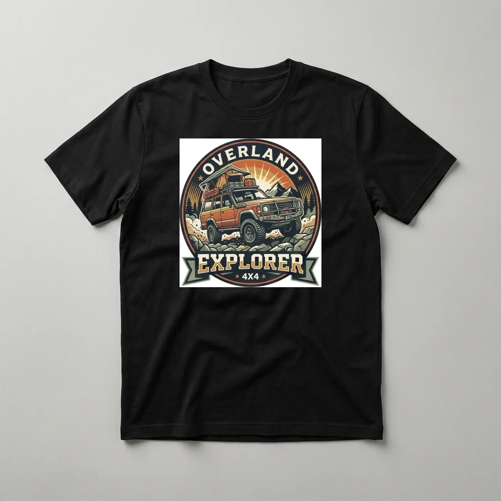 Cyber Wolf Lunar Hunter — Classic Streetwear T-Shirt (Jet Black)