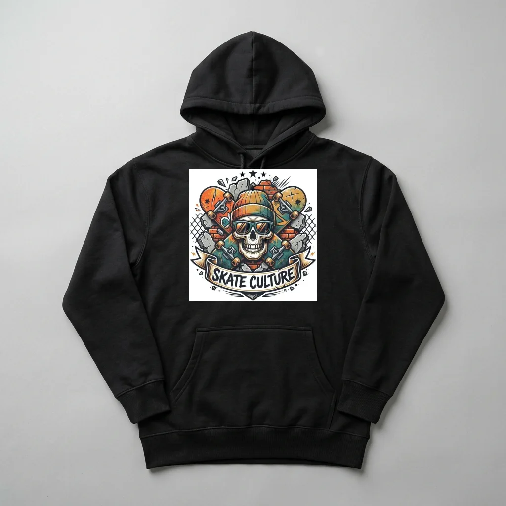 Thunder Eagle Storm Lightning — Heavyweight Pullover Hoodie (Charcoal Black)