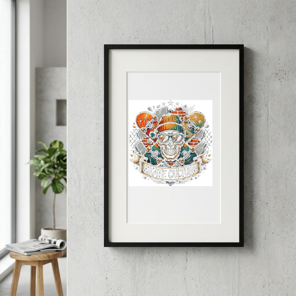 Thunder Eagle Storm Lightning — Gallery Framed Art Poster (Exhibition Frame)