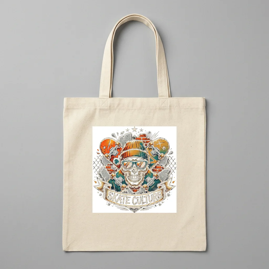 Thunder Eagle Storm Lightning — Organic Cotton Canvas Tote Bag (Natural)