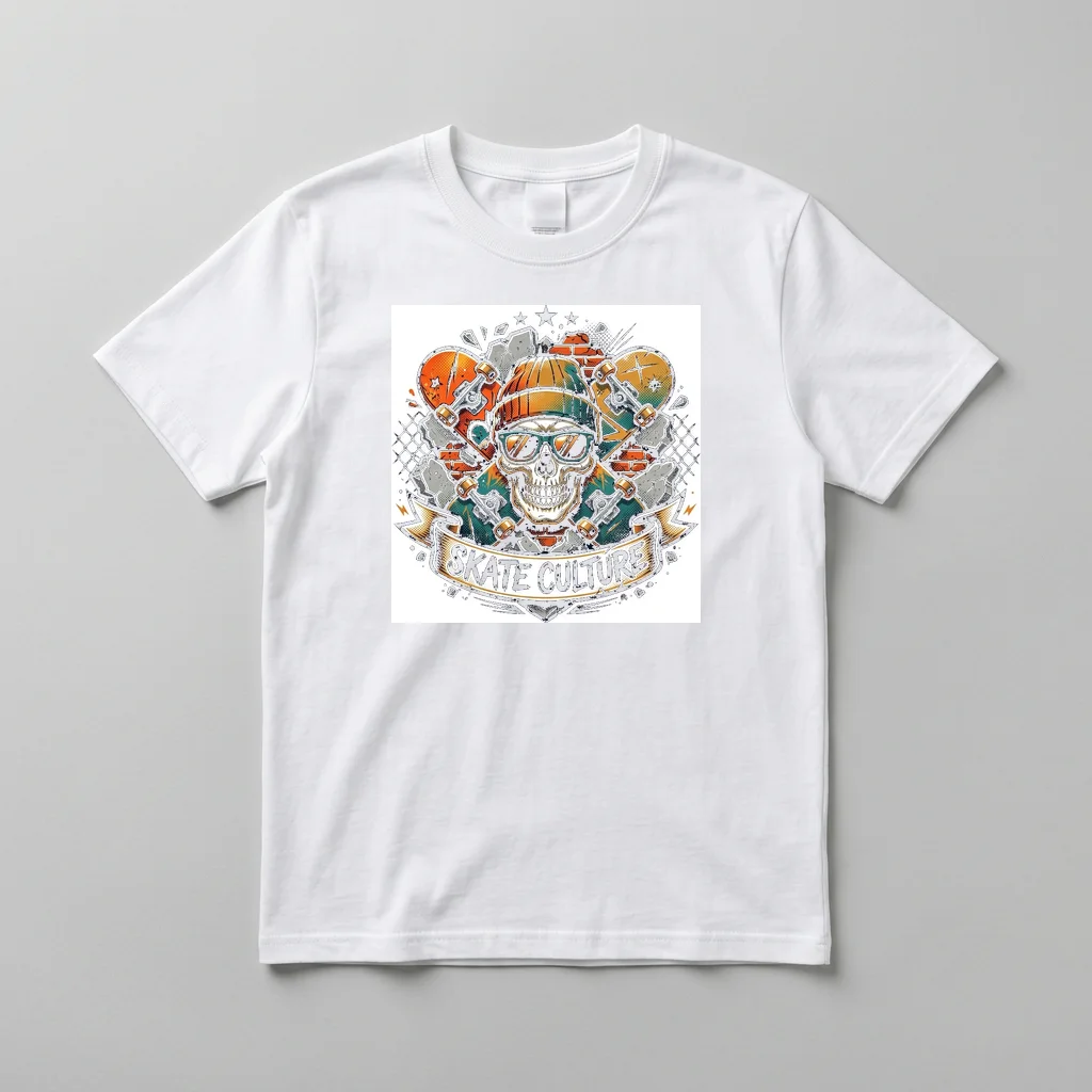 Thunder Eagle Storm Lightning — Everyday Crewneck Tee (Pure White)