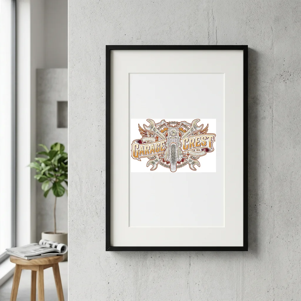 Iron Boar Mountain Crusher — Gallery Framed Art Poster (Exhibition Frame)