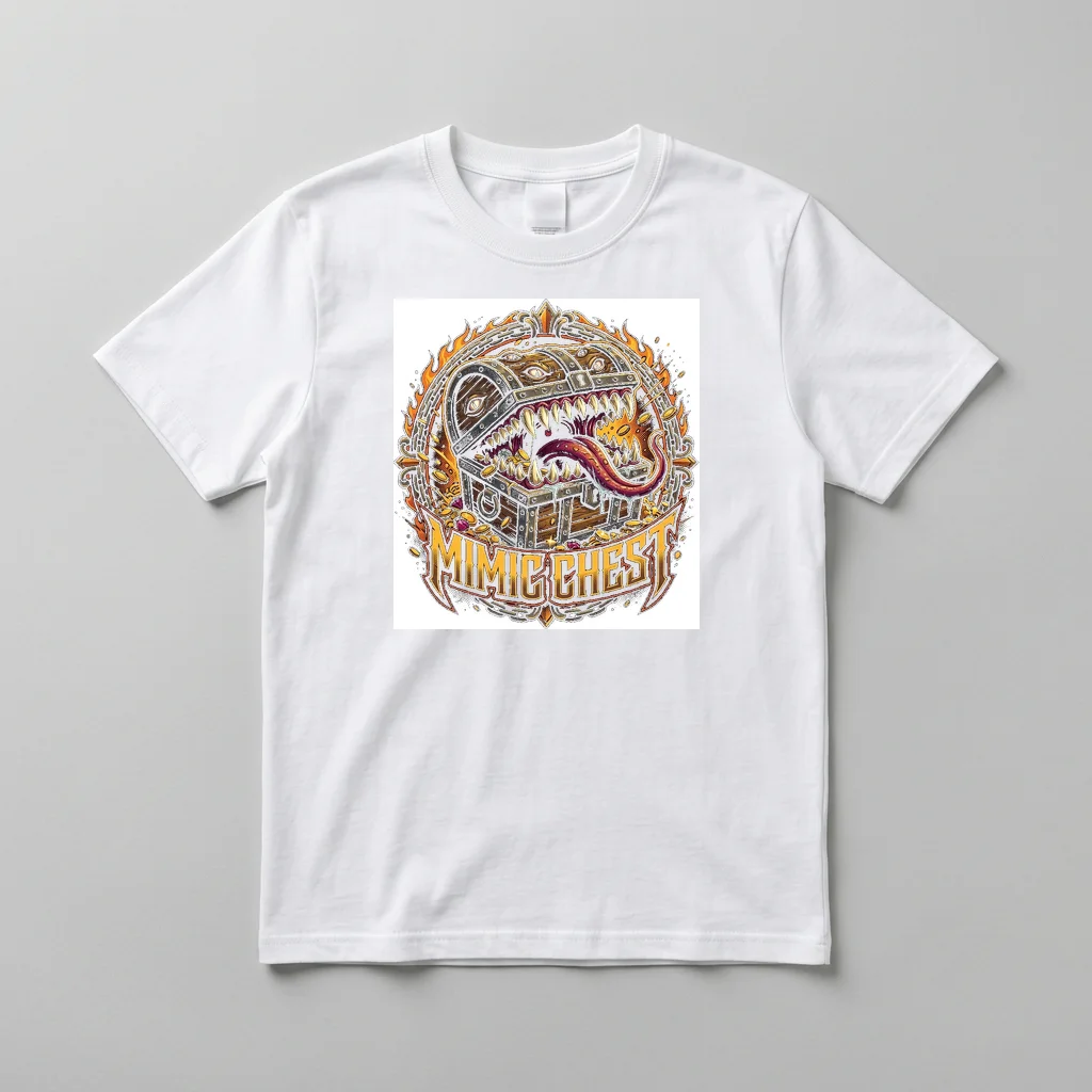 Golden Dragon Ancient Wisdom — Everyday Crewneck Tee (Pure White)