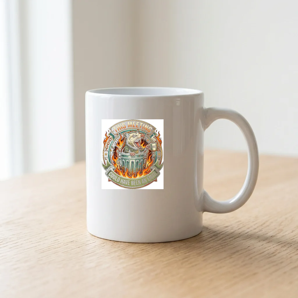 Armored Tiger Battle Claws — Ceramic Coffee Mug 11oz (Glossy White)