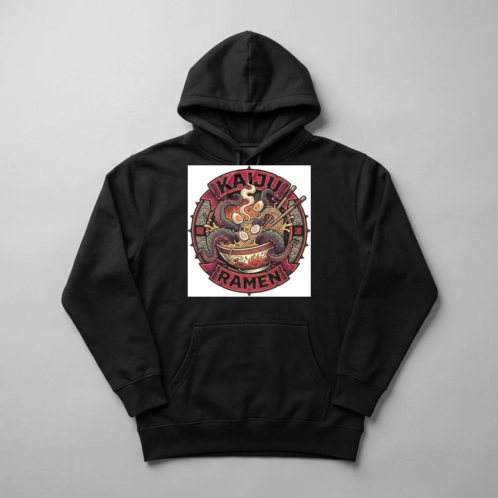 Phantom Wolf Midnight Moon — Heavyweight Pullover Hoodie (Charcoal Black)