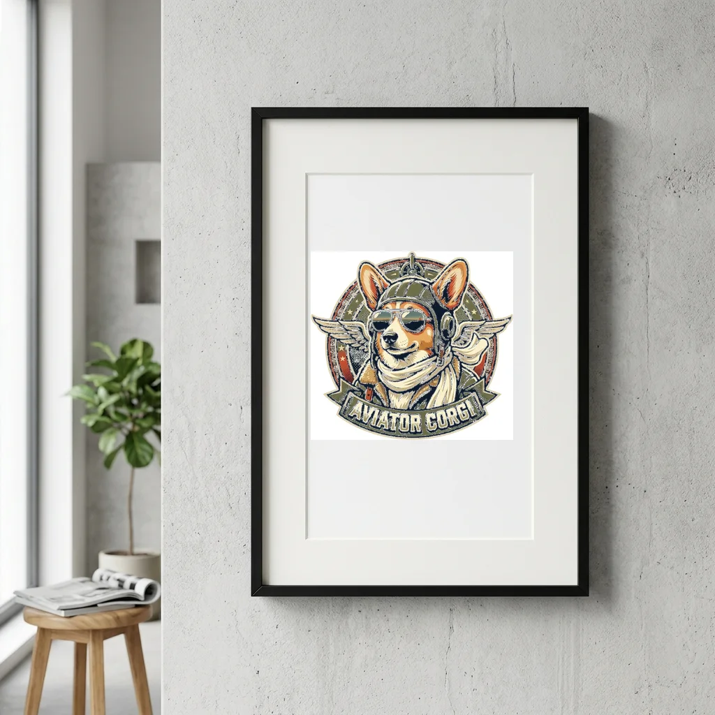 Golden Eagle Sun Soar — Gallery Framed Art Poster (Exhibition Frame)