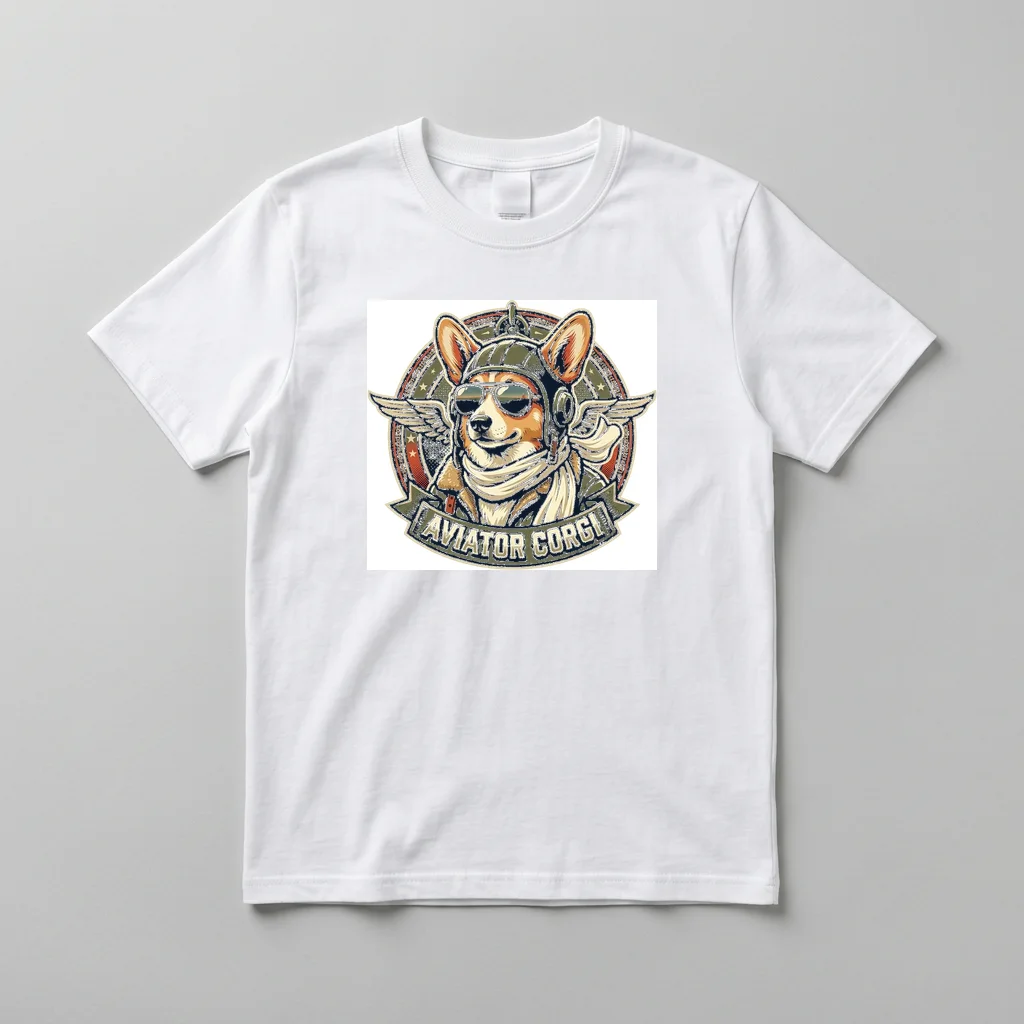 Golden Eagle Sun Soar — Everyday Crewneck Tee (Pure White)