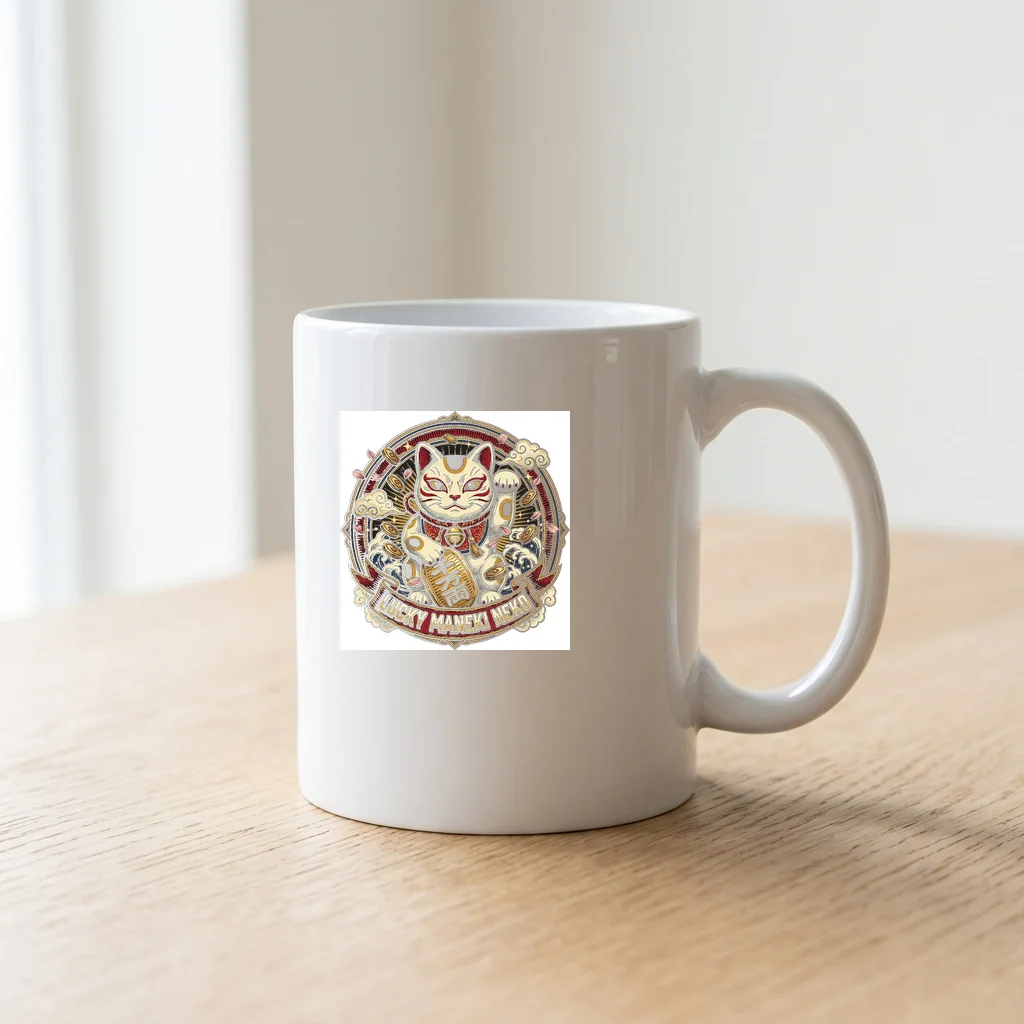 Phantom Leopard Jungle Mist — Ceramic Coffee Mug 11oz (Glossy White)