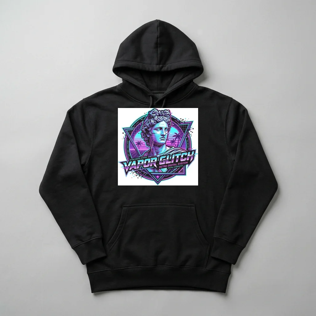 Spectral Bear Star Constellation — Heavyweight Pullover Hoodie (Charcoal Black)