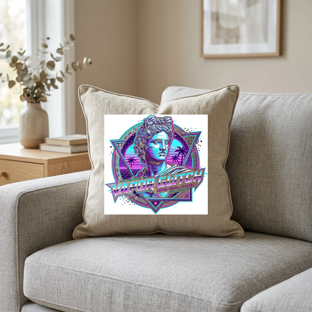 Spectral Bear Star Constellation — Square Linen Throw Pillow 18x18 (Natural Linen)