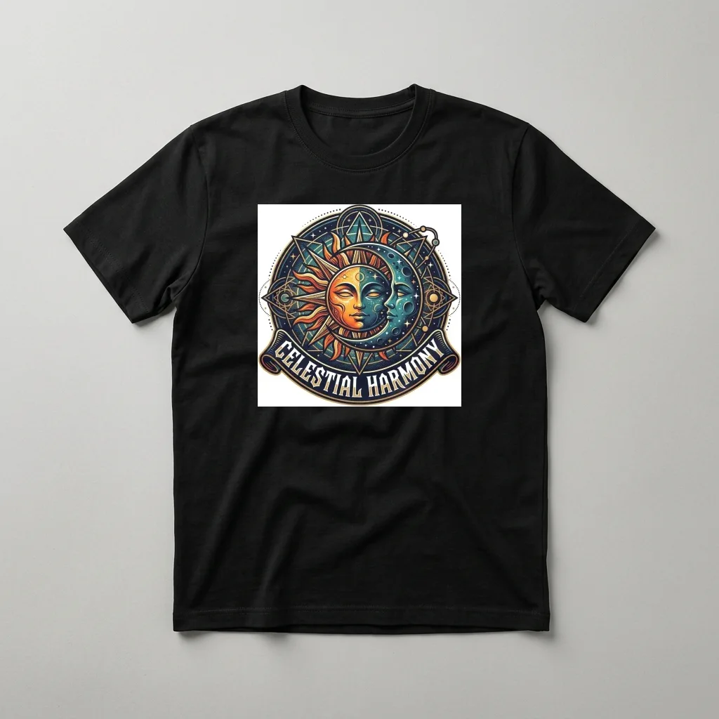 Gilded Falcon Sky Crest — Classic Streetwear T-Shirt (Jet Black)