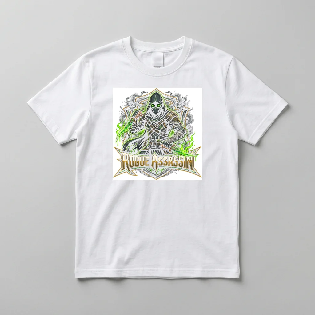 Phantom Stag Moonlit Antlers — Everyday Crewneck Tee (Pure White)